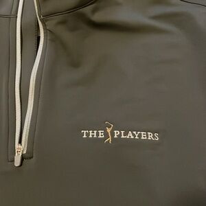 Peter Millar The Players Grey Quarter-Zip Pullover Vest